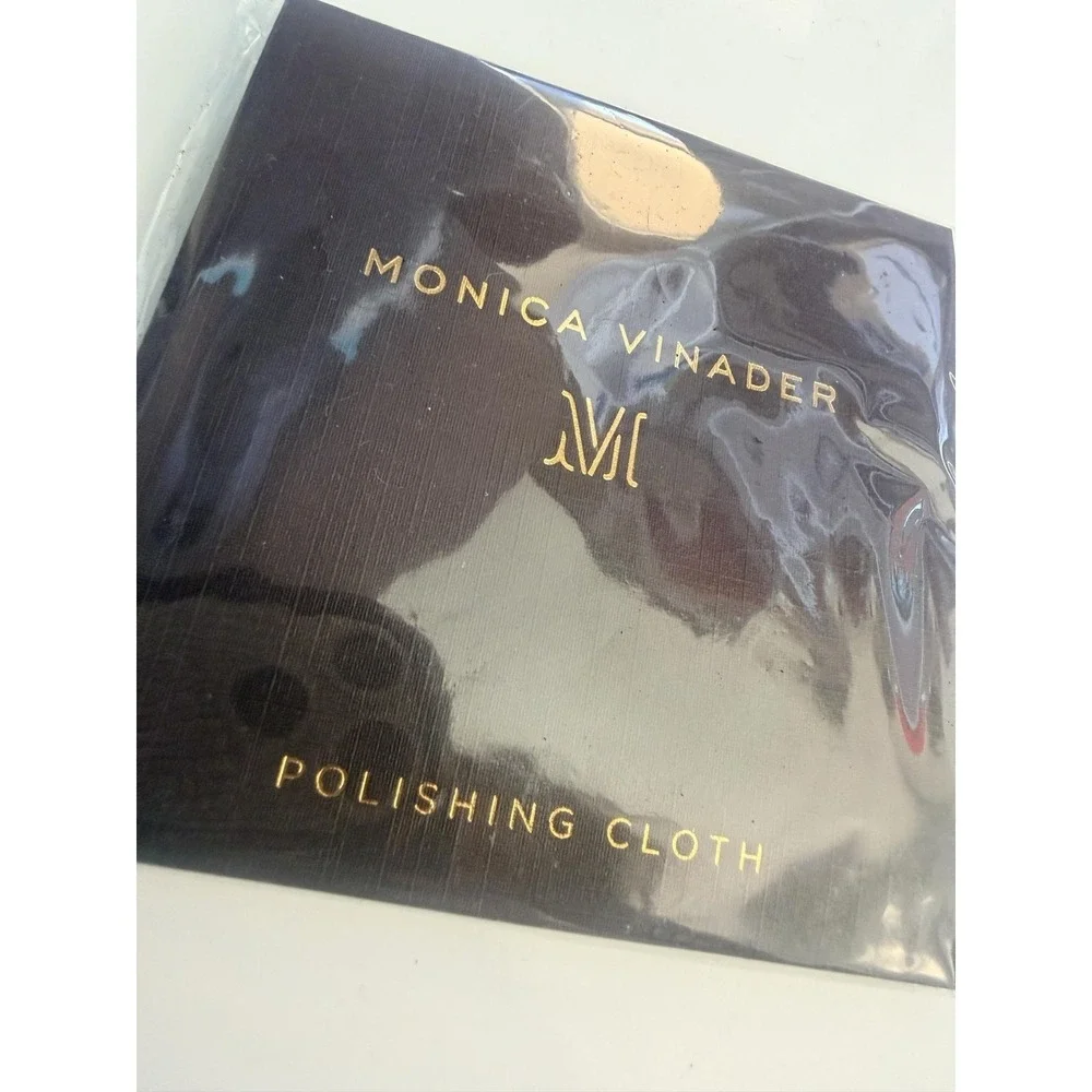 Authentic Monica Vinader Jewelry Polishing Cloth w/ Branded Sleeve‎ NEW